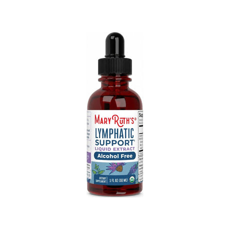 MaryRuth's Organic Lymphatic Support Herbal Blend 1 fl oz dropper bottle and box