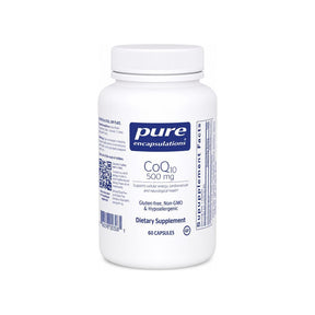 Pure Encapsulations CoQ10 500 mg 60 capsules front bottle