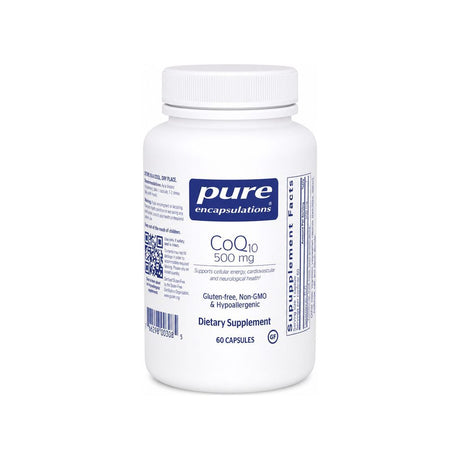 Pure Encapsulations CoQ10 500 mg 60 capsules front bottle