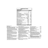 NaturesPlus Source of Life Gold Multivitamin supplement facts panel with ingredients, dosage, and serving size