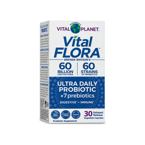 Vital Planet Vital Flora Ultra Daily Probiotic 30 capsules box front
