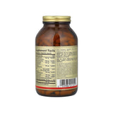 Solgar B-Complex 100 supplement facts panel listing ingredients, dosage, and serving size