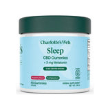 Charlotte's Web Sleep CBD Gummies w/ Melatonin front packshot showing brand label and size