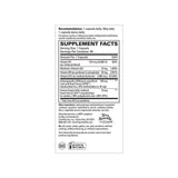 Terry Naturally Serotonin Mood Essentials supplement facts panel with recommendations and other ingredients