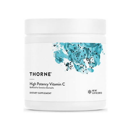 Thorne High Potency Vitamin C Powder 8.47 oz container front label