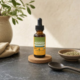Herb Pharm Wormwood Liquid Extract 1 fl oz bottle showing back label directions and cautions