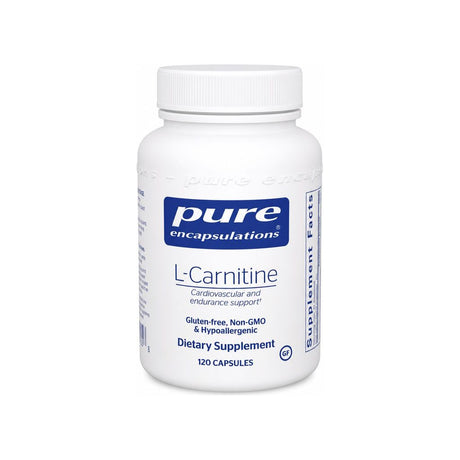 Pure Encapsulations L-Carnitine 120 capsules front bottle label