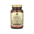 Solgar Biotin 5000 mcg 50 Capsules front bottle with gold label