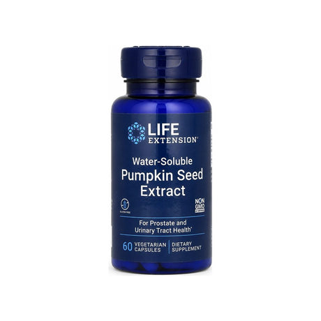 Life Extension Water-Soluble Pumpkin Seed Extract 60 capsules front bottle