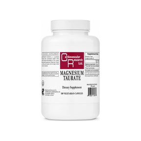 Cardiovascular Research Magnesium Taurate 180 capsules front bottle label