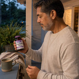 Bluebonnet L-Tryptophan 500 mg bottle description panel with amino acid support text