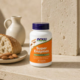 NOW Foods Super Enzymes 90 capsules capsule size comparison