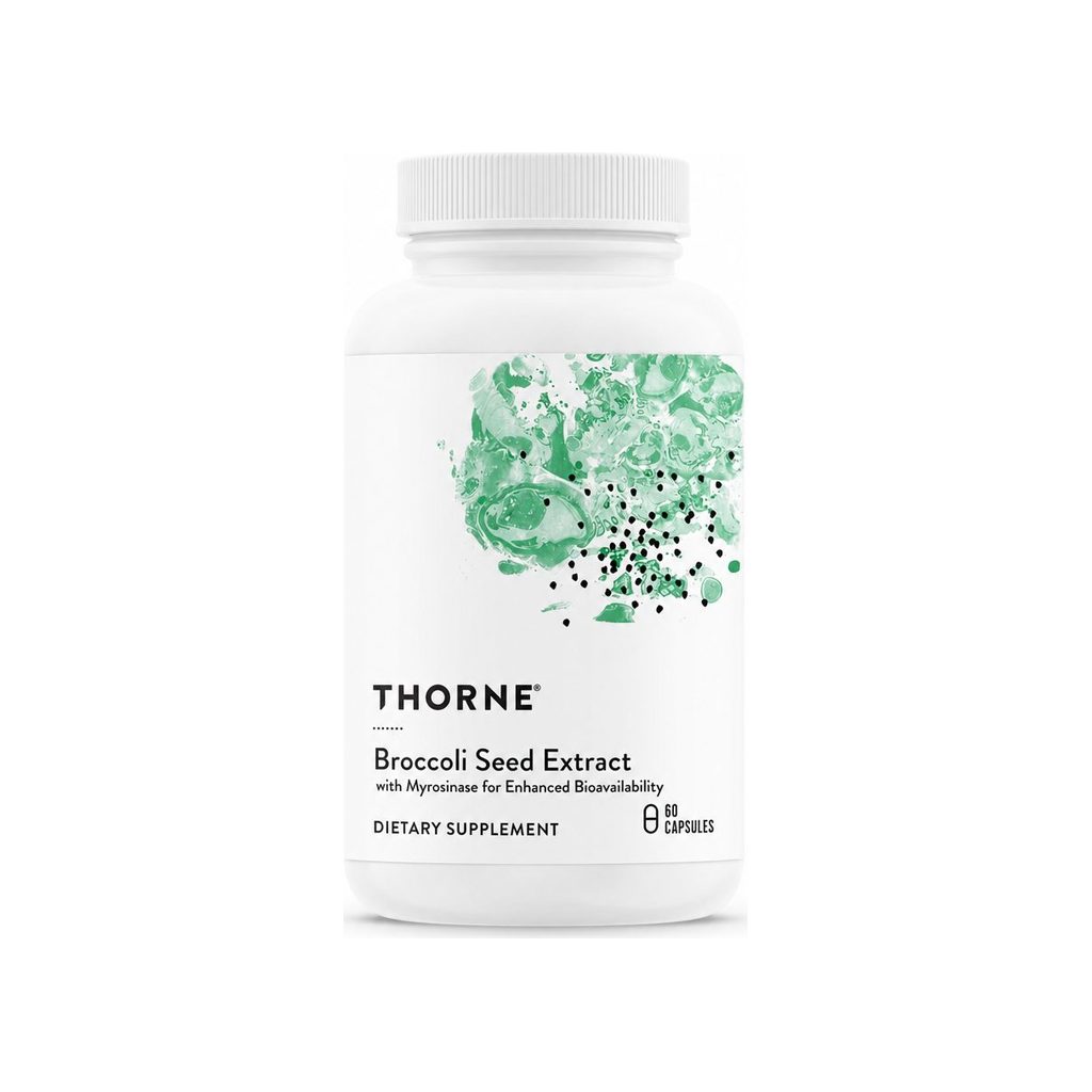 Thorne Broccoli Seed Extract 60 capsules front bottle label