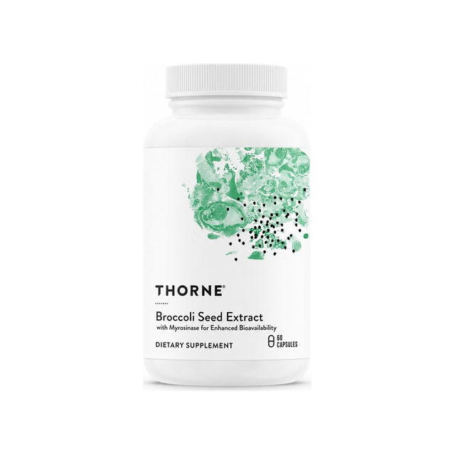 Thorne Broccoli Seed Extract 60 capsules front bottle label