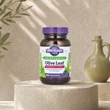 Oregon's Wild Harvest Olive Leaf 90 capsules bottle side panel with supplement facts