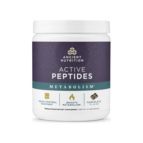 Ancient Nutrition Active Peptides Metabolism Powder Chocolate 4.4 oz front package