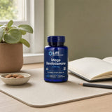 Life Extension Mega Benfotiamine 250 mg bottle displayed with daily supplement routine