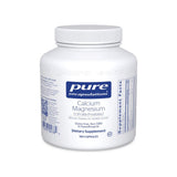 Pure Encapsulations Calcium Magnesium supplement facts panel listing ingredients and serving size