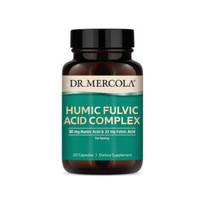 Dr. Mercola Humic Fulvic Acid Complex Capsules 30-count bottle front label