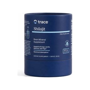Trace Minerals Shilajit Resin 30 g jar front label on white background