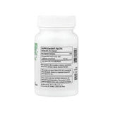 Thorne Ashwagandha supplement facts panel listing ingredients, dosage, and serving size