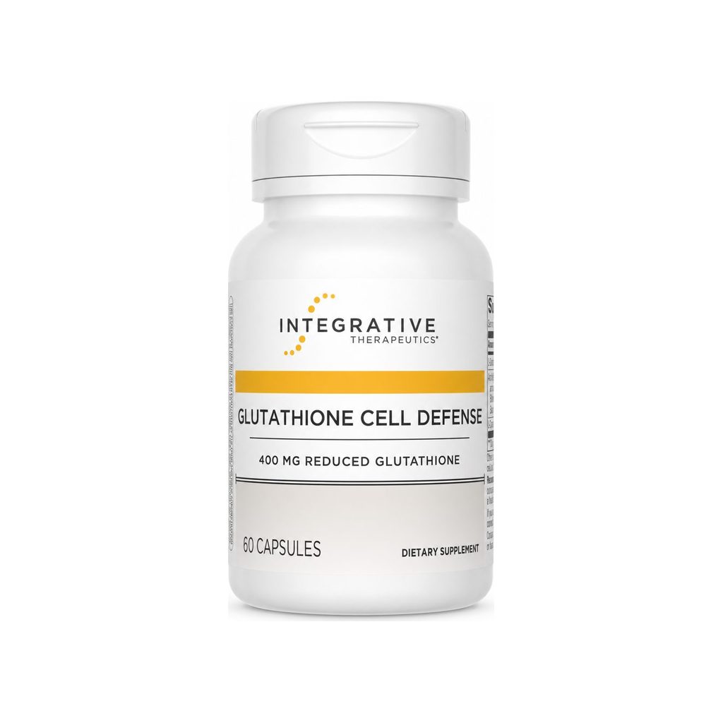 Integrative Therapeutics Glutathione Cell Defense 60 capsules bottle front label