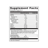 Ancient Nutrition Multi Powder supplement facts panel listing ingredients, dosage, and serving size