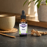 Oregon's Wild Harvest Kava Extract side label with supplement facts and directions