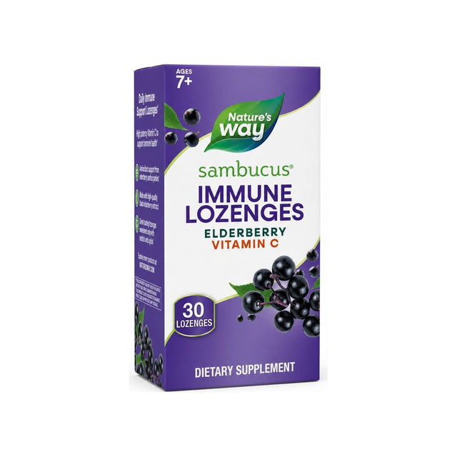 Nature's Way Sambucus Immune Lozenges 30 lozenges front bottle