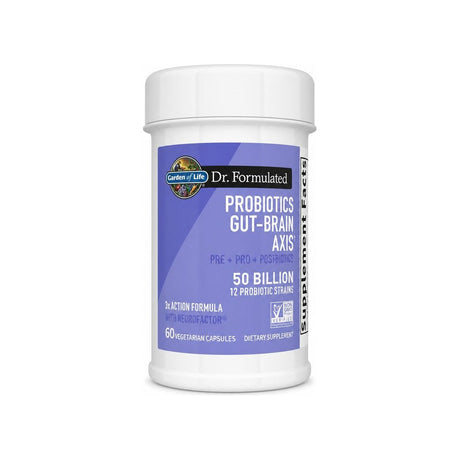 Garden of Life Dr. Formulated Gut-Brain Axis 60 capsule bottle front label