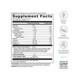 Ancient Nutrition Multi Protein + Creatine supplement facts panel listing dosage, ingredients, and serving size