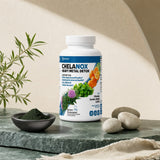 Bionox Chelanox Heavy Metal Detox capsules displayed beside the bottle