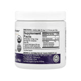 Host Defense Lion's Mane Mushroom Powder supplement facts panel with ingredients and serving size