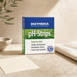 Enzymedica pH-Strips roll dispenser with test paper and pH color chart