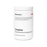 Momentous Creatine Powder 450 g jar with white label and black lid