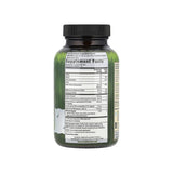 Irwin Naturals Mega D3 & K2 + Turmeric supplement facts panel with ingredients, amounts, and serving size