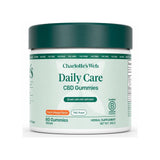 Charlotte's Web Daily Care THC-Free CBD Gummies 25mg front packshot showing brand label and size