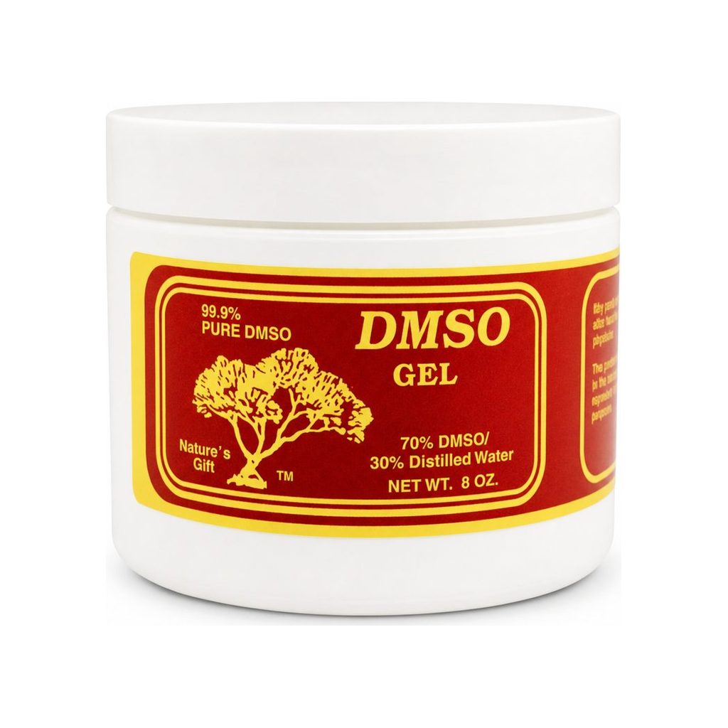 Nature's Gift DMSO 70/30 Gel 8 oz jar front label