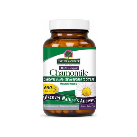 Nature's Answer Chamomile 90 capsules front bottle label