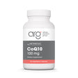 Metabolic Maintenance CoQ10 100 mg 60 vegetarian capsules, white bottle with gray and coral Allergy Research Group label