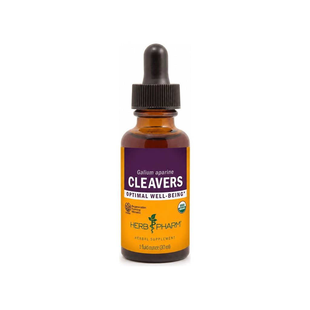 Herb Pharm Cleavers 1 fl oz liquid herbal extract front bottle