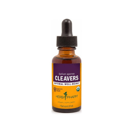 Herb Pharm Cleavers 1 fl oz liquid herbal extract front bottle