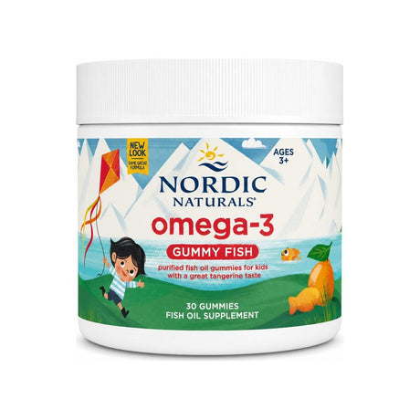 Nordic Naturals Omega-3 Gummy Fish Tangerine 30 gummies front bottle