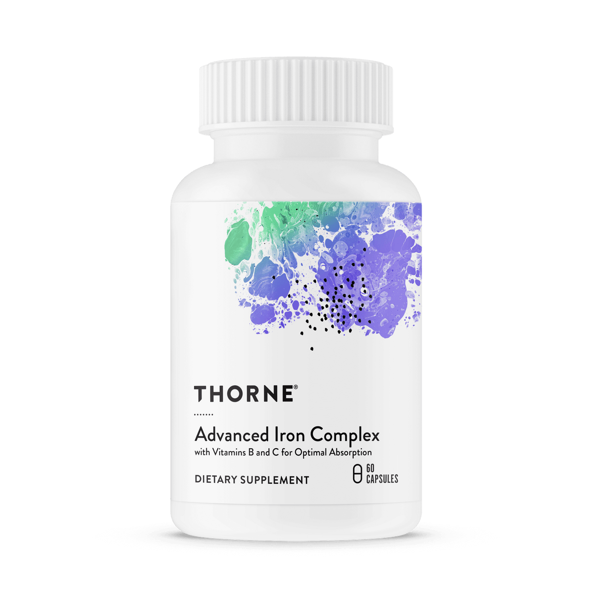 Thorne Advanced Iron Complex (formerly Ferrasorb) bottle front