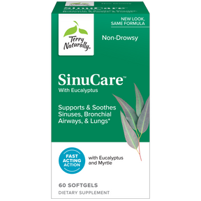 Terry Naturally SinuCare — 60 softgels box, new look packaging