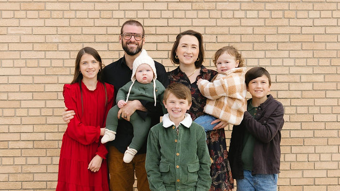 Tim and Becki O'Brien with their five kids