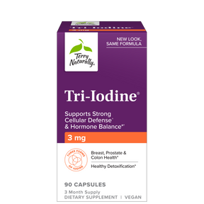 Terry Naturally Tri-Iodine® — 3 mg 90 capsules box, new look